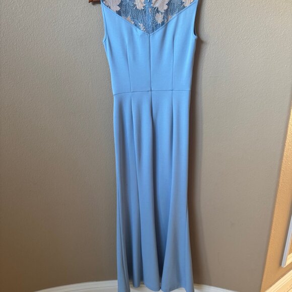 Ruffles evening Prom Wedding Party Maxi Dress - Picture 11 of 12